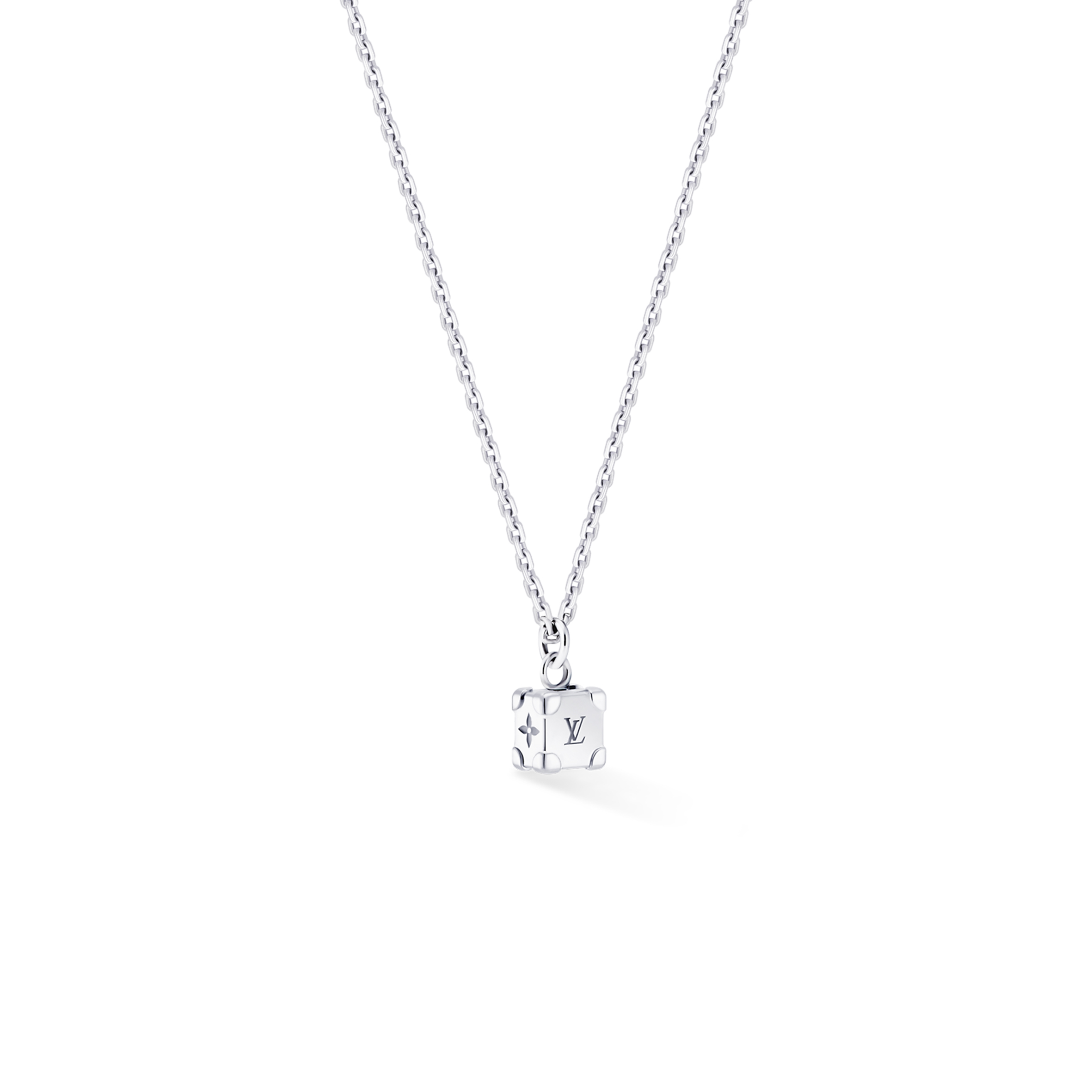l**is V*t*n les gastons V*t*n trunk pendant, white gold and diamond q03084
